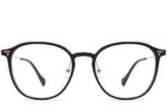 BS0406-0001_Black_Oval_Metal_Glasses_front