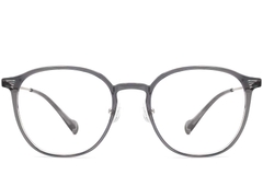 BS0406-0002_Grey_Oval_Metal_Glasses_front