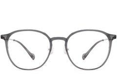 BS0406-0002_Grey_Oval_Metal_Glasses_front
