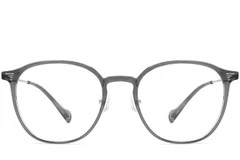 BS0406-0002_Grey_Oval_Metal_Glasses_front