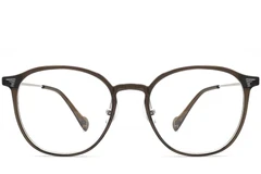 BS0406-0003_Brown_Oval_Metal_Glasses_front