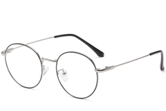 Oval Silver Metal Glasses #BS0406-0007
