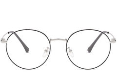 BS0406-0007_Silver_Oval_Metal_Glasses_front