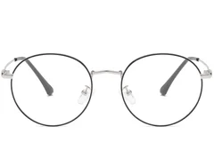 BS0406-0007_Silver_Oval_Metal_Glasses_front