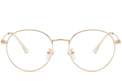 BS0406-0008_Golden_Oval_Metal_Glasses_front