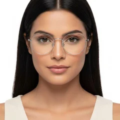 BS0406-0009_Silver_Oval_Metal_Glasses_model