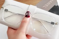 BS0406-0013_Transparent_Rectangular_TR90_Glasses_front