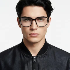 BS0406-0015_Black_Rectangular_TR90_Glasses_model