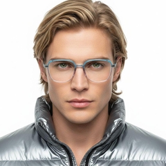 Gafas rectangulares azules TR90 #BS0406-0016