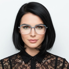 Gafas rectangulares azules TR90 #BS0406-0016