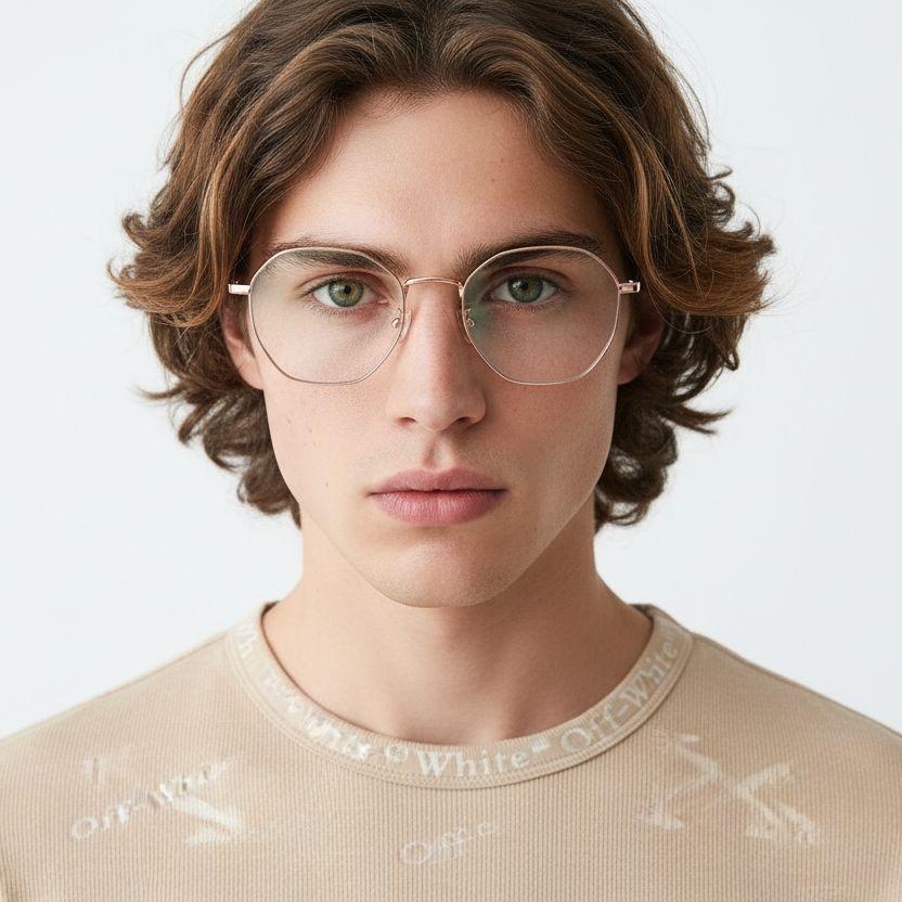 Geometric Golden Metal Glasses #BS0406-0018