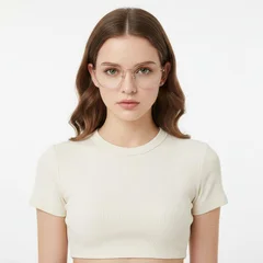 BS0406-0018_Golden_Geometric_Metal_Glasses_model