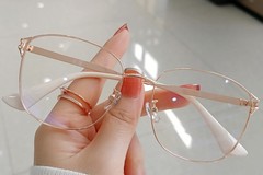 BS0406-0022_Pink_Rectangular_TR90_Glasses_front