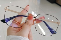 BS0406-0023_Golden_Rectangular_TR90_Glasses_front