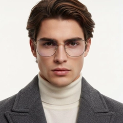 Rectangular Golden TR90 Glasses #BS0406-0023