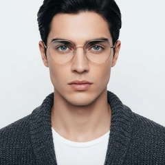 Geometric Pink Metal Glasses #BS0406-0026