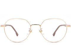 BS0406-0027_Brown_Geometric_Metal_Glasses_front
