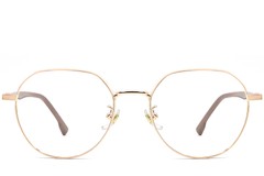 BS0406-0027_Brown_Geometric_Metal_Glasses_front