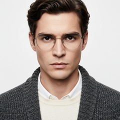 BS0406-0027_Brown_Geometric_Metal_Glasses_model