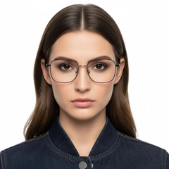 Rectangular Black Metal Glasses #BS0406-0035