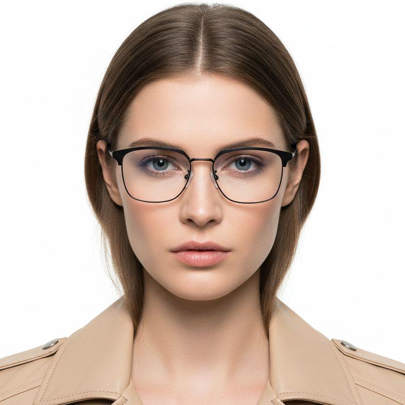 BS0406-0037_Grey_Semi-rimless_Metal_Glasses_model