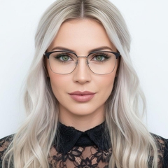 BS0406-0038_Silver_Semi-rimless_Metal_Glasses_model