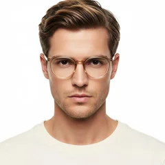 Oval Brown TR90 Glasses #BS0406-0040