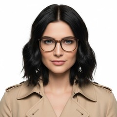 BS0406-0042_Green_Oval_TR90_Glasses_model