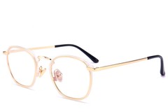 BS0406-0050_Golden_Rectangular_Metal_Glasses_corner