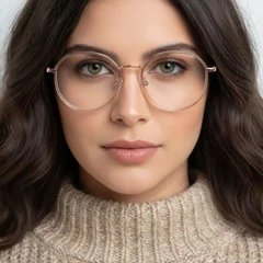 BS0406-0056_Brown_Geometric_Metal_Glasses_model