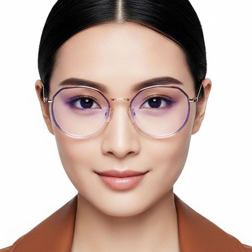 BS0406-0057_Purple_Geometric_Metal_Glasses_model