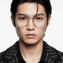 BS0406-0063_Grey_Rectangular_Metal_Glasses_model