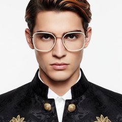 BS0406-0064_cream_rectangular_metal_glasses_model