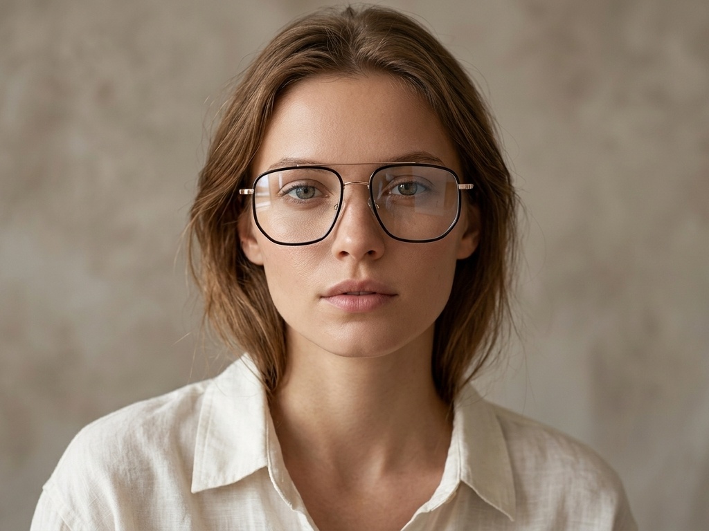 BS0406-0066_Golden_Aviator_Metal_Glasses-tryon_female