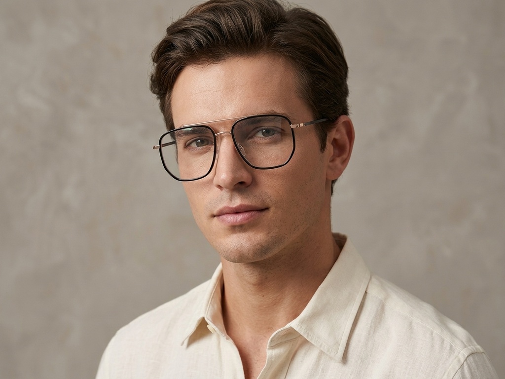 BS0406-0066_Golden_Aviator_Metal_Glasses-tryon_male