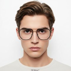 Pilotenbrille aus goldenem Metall #BS0406-0066