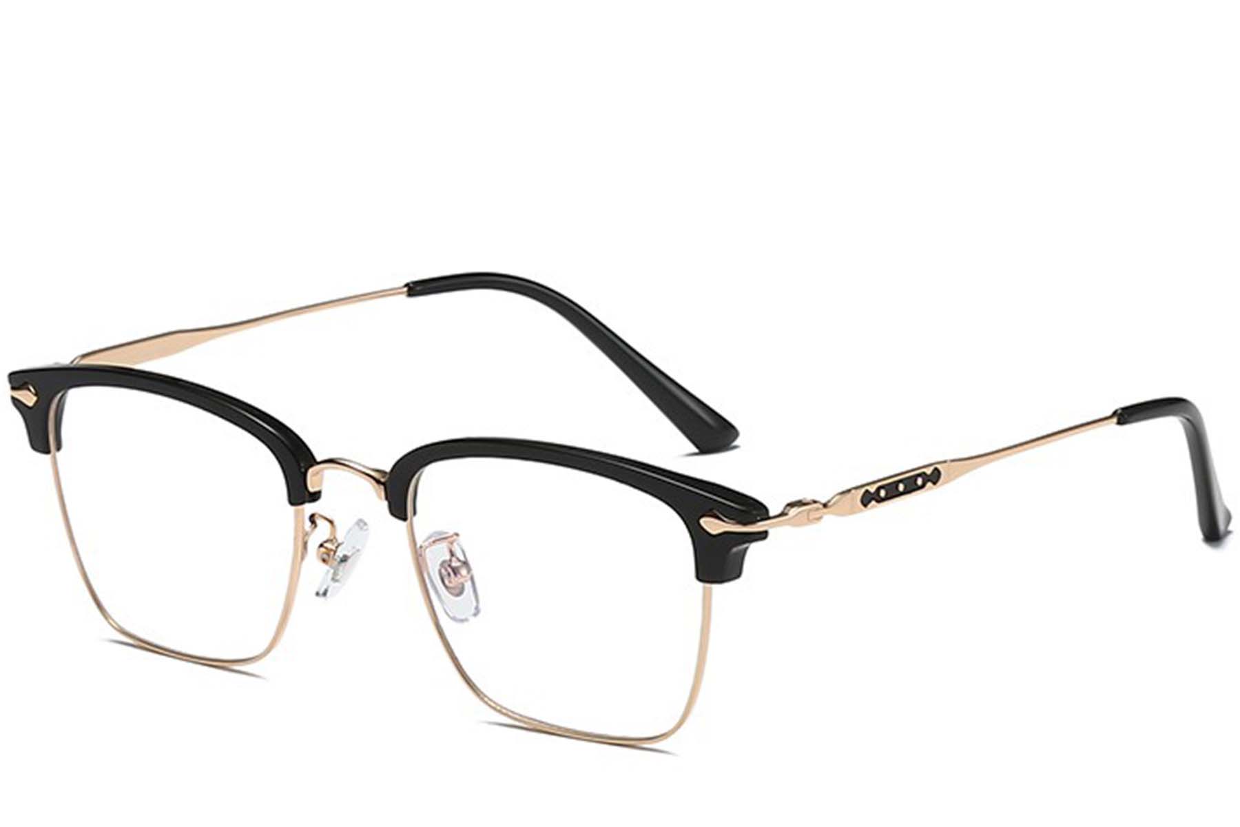 BS0406-0068_Golden_Semi-rimless_Titanium_Glasses_corner