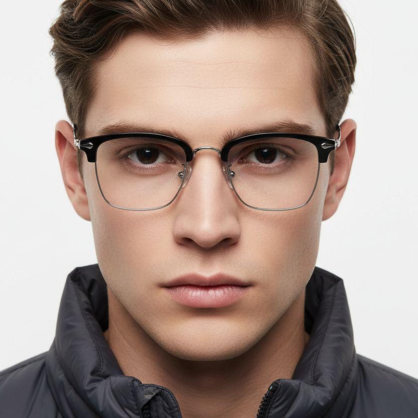 bs0406-0070_silver_semi-rimless_titanium_glasses_model