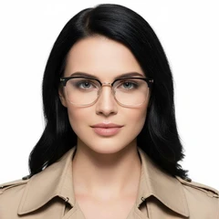 BS0406-0085_Golden_Semi-rimless_TR90_Glasses_model