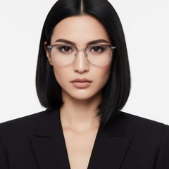Semi-rimless Grey TR90 Glasses #BS0406-0087