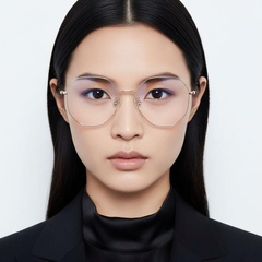 Lunettes géométriques en métal doré #BS0406-0095