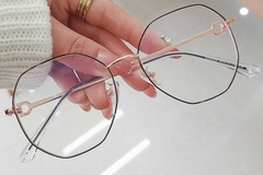 BS0406-0098_Black_Geometric_Metal_Glasses_front