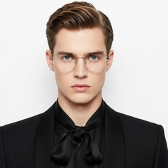 Geometrische goldene Metallbrille #BS0406-0101