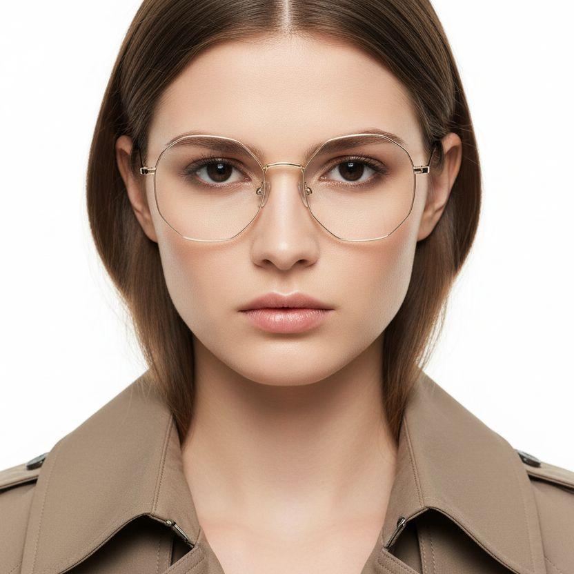 BS0406-0101_Golden_Geometric_Metal_Glasses_model