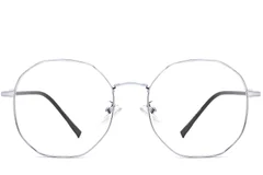 BS0406-0102_Silver_Geometric_Metal_Glasses_front