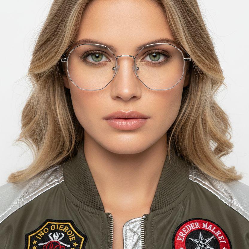 BS0406-0102_Silver_Geometric_Metal_Glasses_model