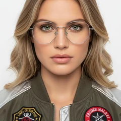 BS0406-0102_Silver_Geometric_Metal_Glasses_model