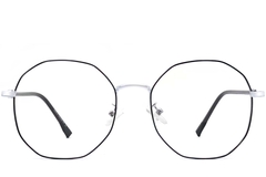 BS0406-0105_Silver_Geometric_Metal_Glasses_front