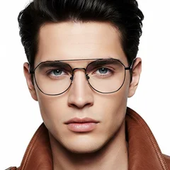 bs0406-0107_black_geometric_metal_glasses_model