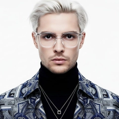 Rectangular Transparent TR90 Glasses #BS0406-0111